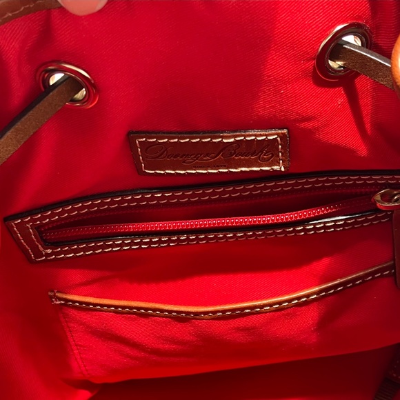 Dooney & Bourke Chocolate Suede Drawstring Bucket Bag - Picture 11 of 16